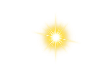 Wall Mural - transparent yellow shine sun light effect
