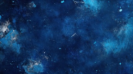 Wall Mural - deep sapphire blue wallpaper with abstract splashes lighter blue hues