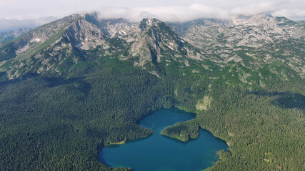 Wall Mural - famous black lake in durmitor park