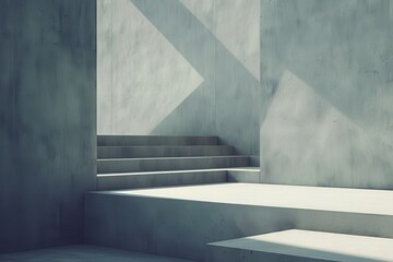 Aufkleber - A minimalist arrangement of geometric shapes featuring a black cube with a smooth sphere and a white cube with a textured sphere in a monochromatic setting