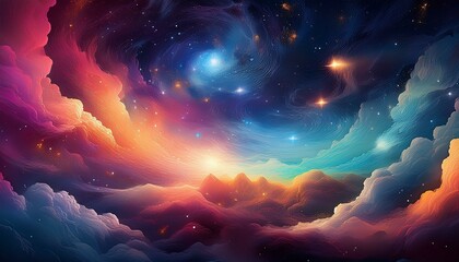 Wall Mural - magic of space