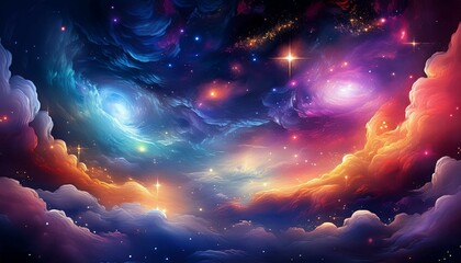 Wall Mural - space of space