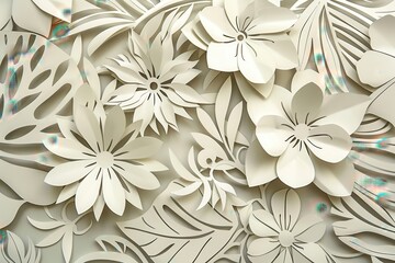 Aufkleber - Intricate hand-cut paper mandala design showcasing detailed patterns and artistic craftsmanship with a focus on symmetry and elegance