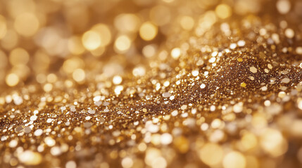 Shimmering gold glitter texture background