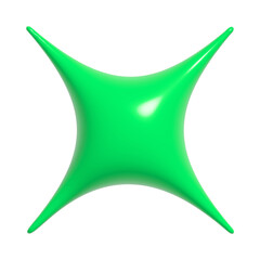 Wall Mural - 3d vector plastic shape in 90s style.isolated abstract cute icon or symbol in y2k aesthetic.plastic 