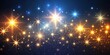 © Nasnunt - Collection of star light particles on background, star, light, particle, effect, abstract, glowing, shimmering, glitter