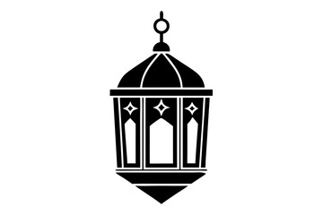 design islamic eid lanterns silhouette