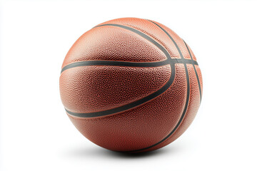 Basketball isolated on white background.