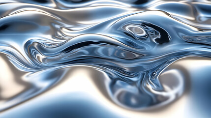 Canvas Print - Abstract representation of shimmering liquid surfaces.