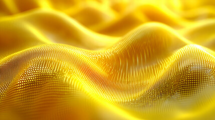 Poster - Abstract golden waves creating a smooth, flowing texture.