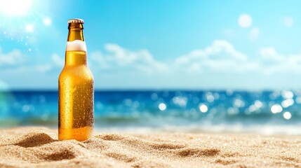 Cold Beer on a Sunny Beach