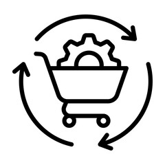 Wall Mural - Procurement Lifecycle Icon