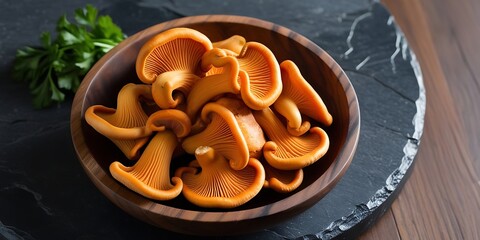 Bowl of crispy orange vegetable chips on a dark slate surface, natural snack concept. Concept of healthy eating, organic food, and vegetarian diet (21)