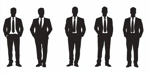 Poster - Businessman Silhouettes.