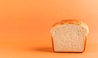 Wall Mural - Loaf of bread against a colored background, Generative AI