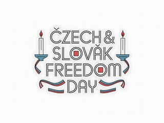 Czech & Slovak Freedom Day Celebration Graphic