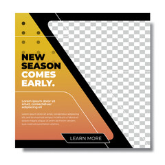 Wall Mural - Clean modern dynamic instagram post feed template