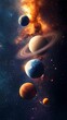 © Ben Kuang - Stunning view of the solar system's planets against a cosmic backdrop.