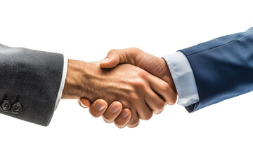 Close-up handshake of two business partners