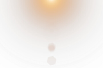 Wall Mural - Golden Glowing Lights with Sparkles and Solar Flare Beams, Isolated on Transparent Background for Shimmering Starburst Lighting Effect