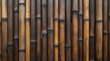 Bamboo background, Vertical bamboo panels