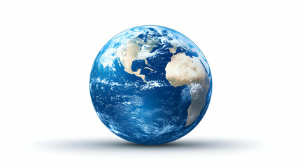 earth globe on white