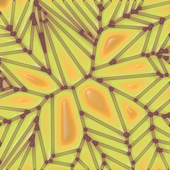 Aufkleber - Digital of a stylized network of interconnected neurons. 3d rendering illustration