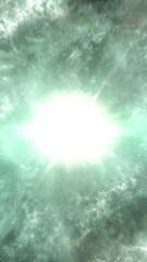 Wall Mural - Vertical Shot of A Star Collapsing In on Itself and then Exploding in Supernova to Create the Crab Nebula