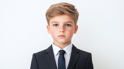 Portrait of a Young Boy in a Suit - Formal Photography