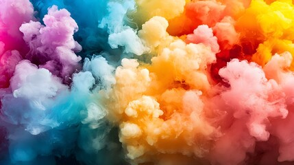 Wall Mural - vibrant color explosion in abstract chemical analysis