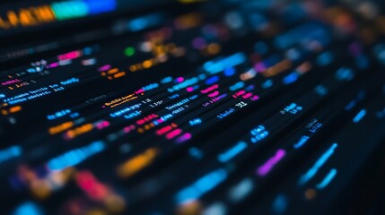 coding with example code on a PC screen -