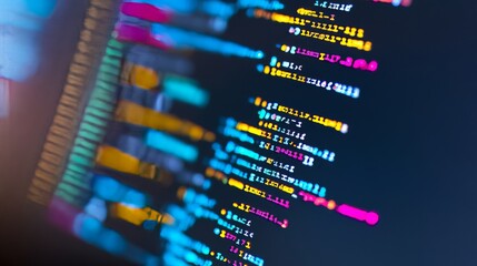 coding with example code on a PC screen -
