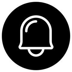 Wall Mural - Vector notification bell icon. Black, white background. Perfect for app and web interfaces, infographics, presentations, marketing, etc.
