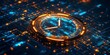 © Raool - Abstract time data digital clock management planning business and time concept, Generative AI