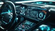 © Luxetify - Futuristic car interior with glowing dashboard and navigation screen.