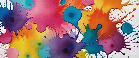 Wall Mural - watercolor splatter design