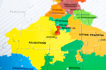 Political map of India