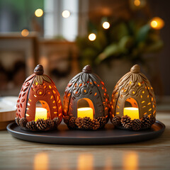 Christmas decoration with candle