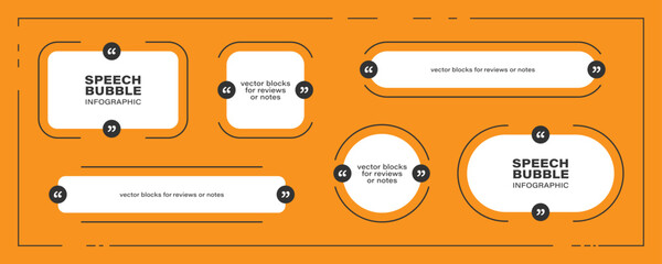 Speech bubble infographic design template. Vector illustration