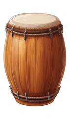 Dhol - A drum is a musical instrument consisting of a skin.illustration