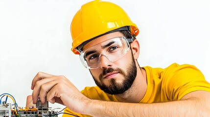 Young Engineer Working on Prototyping Technology