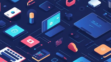 Wall Mural - regulations and standards in iot: explore the regulatory landscape surrounding iot technology.