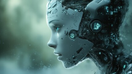 Wall Mural - the future of data science: speculate on the future trends in data science.