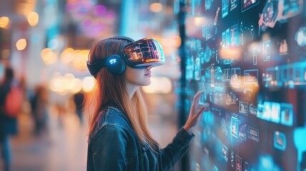 Wall Mural - the future of e-commerce: examine emerging trends that are shaping the future of e-commerce.
