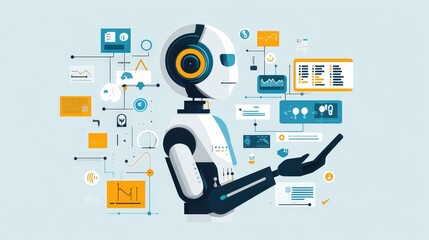 Wall Mural - the future of marketing automation: analyze the advancements in marketing automation technology.