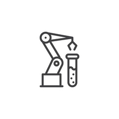 Poster - Robotics Lab line icon