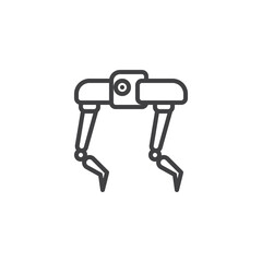 Poster - Bipedal Robot line icon