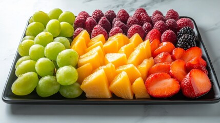 Canvas Print - Colorful Fruit Platter