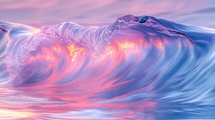 Poster - Stunning Ocean Wave at Sunset