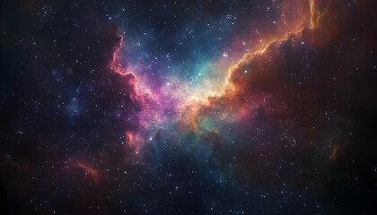 Wall Mural - colorful nebula in space.